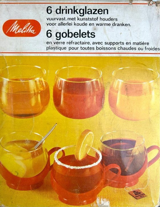 Image 1 of Mid-Century - Melitta Schott Mainz Jenaer - Drink set (6)