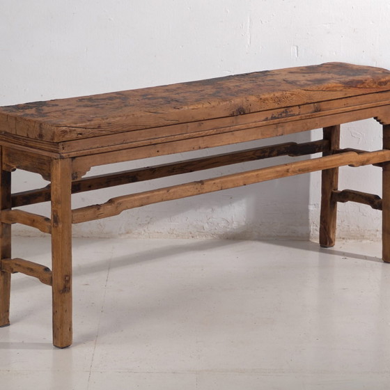 Antique Chinese console altar table in elm – Shanxi, circa 1890 (photo 4 of 40)
