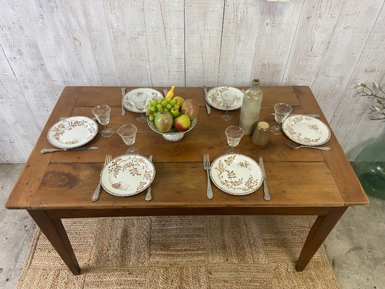 Image 1 of Antique farmhouse table 133x76cm