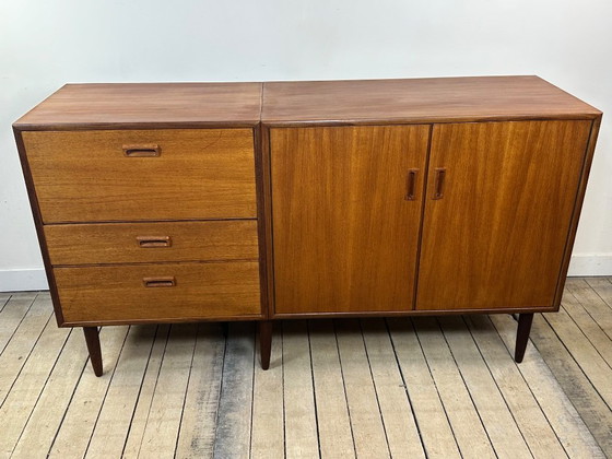 Meuble en Teck Kempkes Vintage Pays-Bas Années 60 – Buffet bas, Wood (photo 6 of 13)