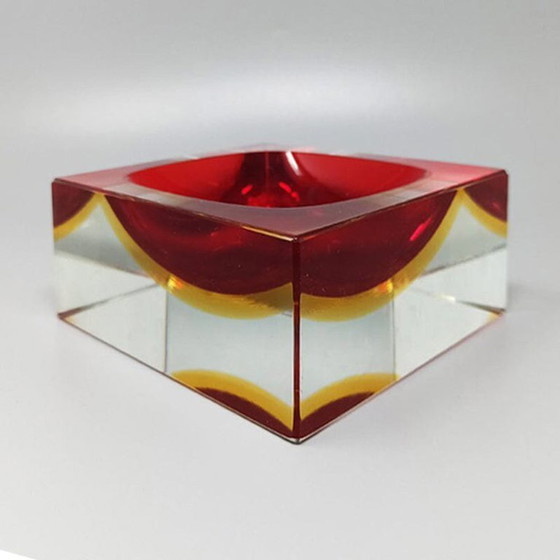 Image 1 of Schale aus Muranoglas im Mid-Century-Modern-Stil der 1960er Jahre von Flavio Poli für Seguso Sommerso / Ablageschale