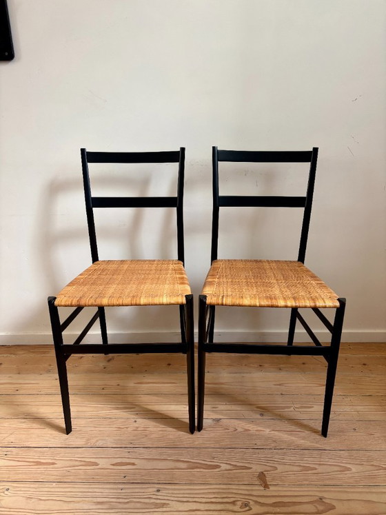 4x Sedie Gio Ponti 699 Superleggera in Frassino Nero – Cassina, Sedie da pranzo, Wood (photo 8 of 18)