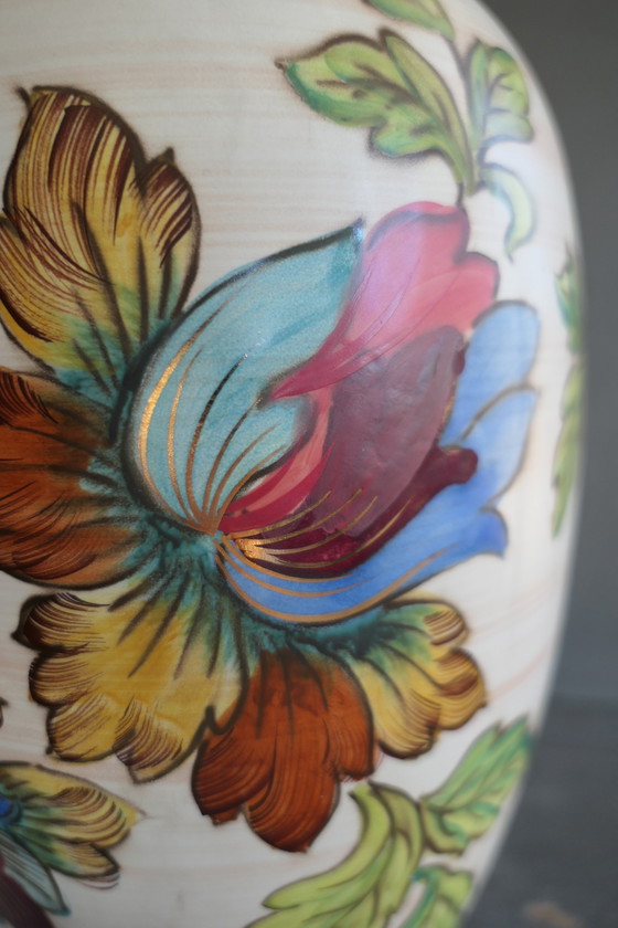 Image 1 of Vintage H. Bequet Quaregnon Grote Vaas 556