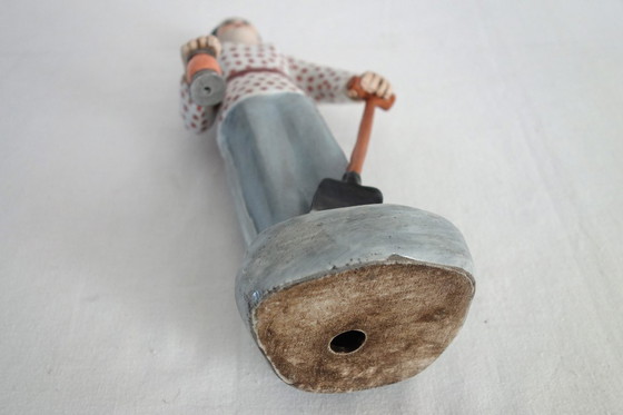 Image 1 of Estatua de mujer campesina de porcelana china - Revolución Cultural n.º 7