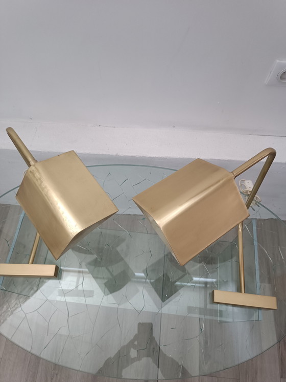 Image 1 of Par de lámparas de contrapeso de Cedric Hartman, década de 1960