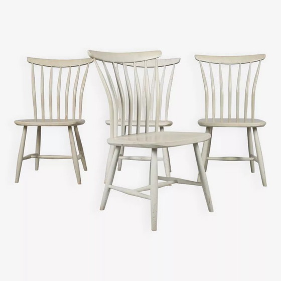 Image 1 of Set of 2 Vintage Scandinavian Akerblom Birch Chairs, Sweden, 1955