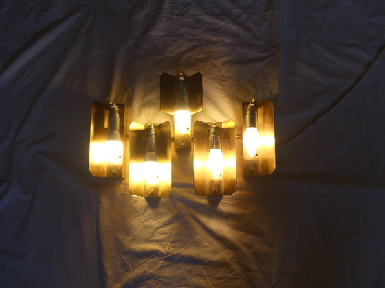 Image 1 of Kaiser wandlamp, wandlamp, ijsglas, jaren 60/70, UK1aeb