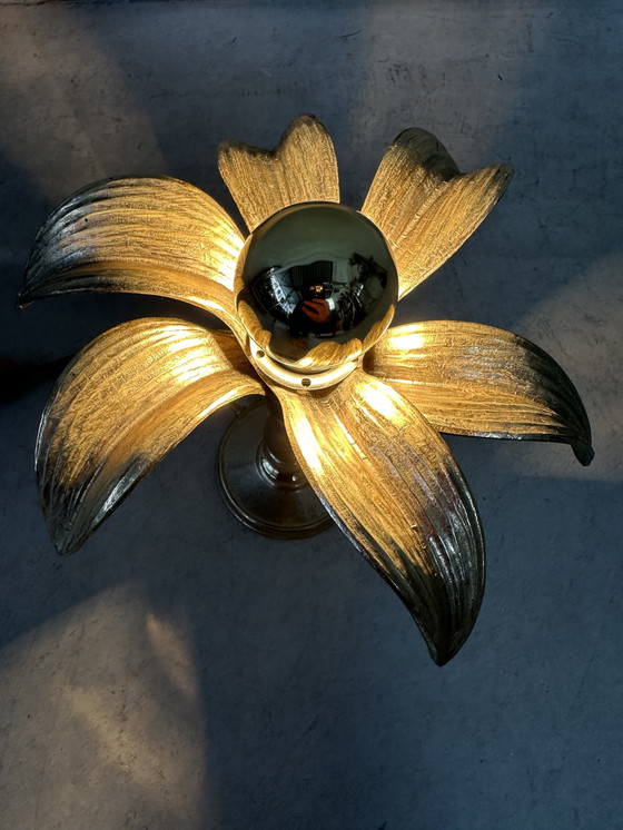 Image 1 of Vintage palm table lamp - Willy Daro for Massive - 1970's