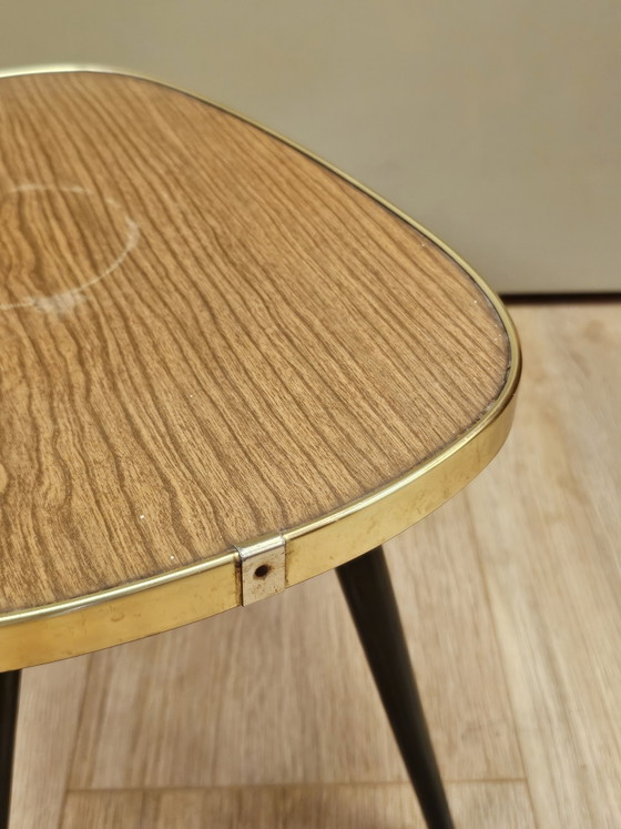 Table d'appoint vintage en forme de haricot, table pour plantes, petite table, table de chevet (photo 5 of 7)