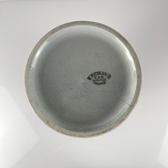 Image 1 of Large "Damascus" Roll Vase, KG Lunéville, 1910-1930