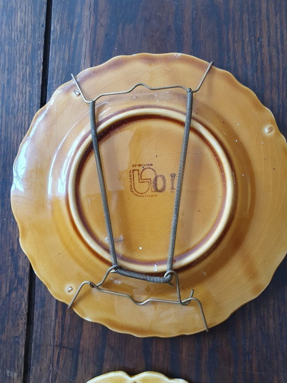 Image 1 of Otto piatti da dessert Sarreguemines da appendere.