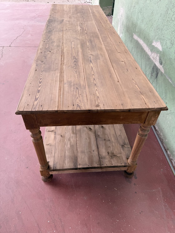 Image 1 of Bancone drappeggio del 800 in legno 