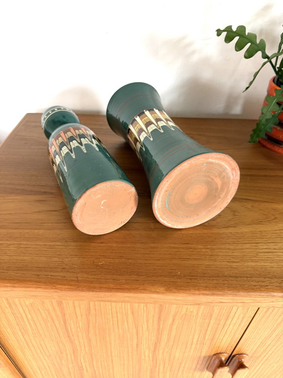 Ensemble de 2 vases en céramique vintage, Troyan ‘70 – Ceramic (photo 4 of 5)