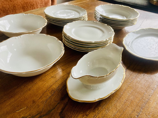 6 persoons Walbrzych servies totaal 23 stuks 