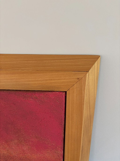 Œuvre d'art - peinture à l'huile sur jute