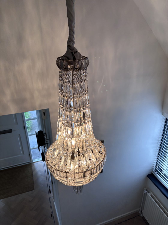 Lampadario Antico Sac De Perle – Crystal, Metal (photo 5 of 11)