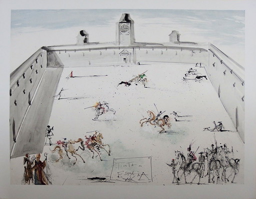 Salvador Dali : Tienta en Espana, lithographie signée – lithos zeefdrukken, Paper (photo 2 of 8)