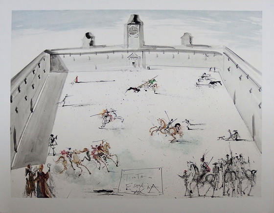 Salvador Dali : Tienta en Espana, lithographie signée – Lithographies et sérigraphies, Paper (photo 2 of 8)