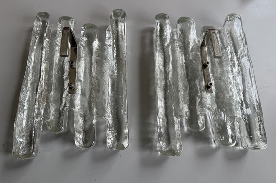 Image 1 of Coppia di lampade da parete Kalmar modello “ice”.