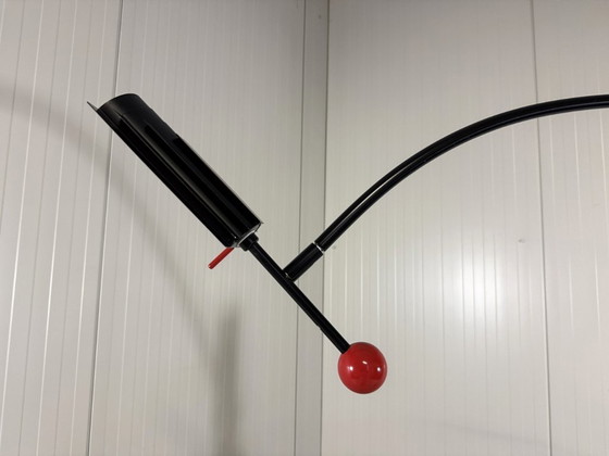 Image 1 of Lampadaire réglable Robert Haussmann pour Swiss Lamps International 1980