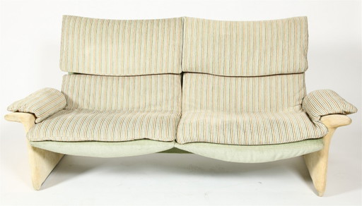 Sofá de 2 plazas Saporiti Italia, Giovanni Offredi, Sahco Velours – 2 zitsbanken, Textile