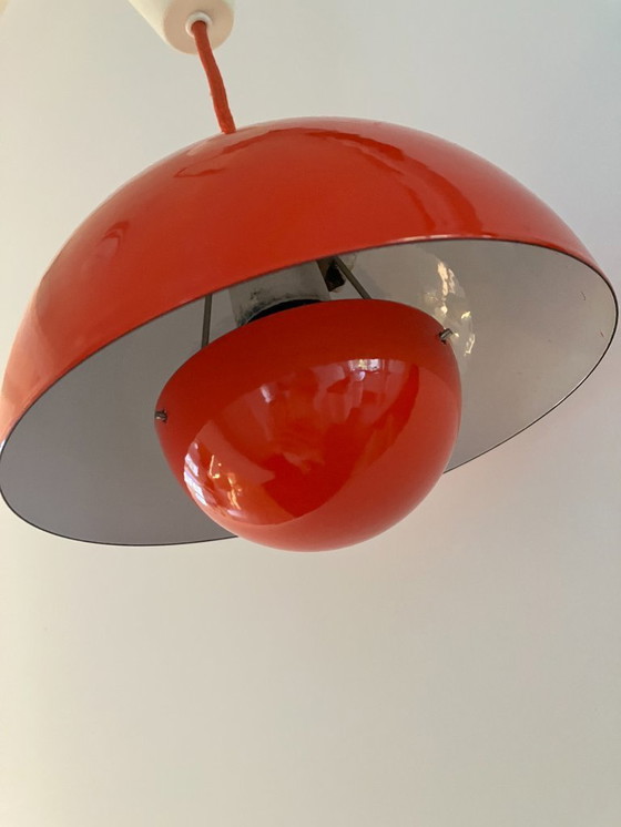 Image 1 of 2x Verner Panton Flowerpot VP1 rosso design scandinavo