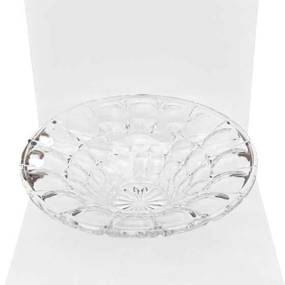 Image 1 of Bohême | Coupe en cristal lenticulaire | Tchécoslovaquie | Années 1970-1980 | Verre au plomb