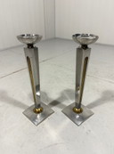 2 Bougeoirs en Étain Kayserzinn Allemagne