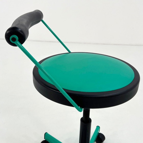 Adjustable Desk Chair From Bieffeplast, 1980s – Office chairs, Metal, Plastic (photo 4 of 9)