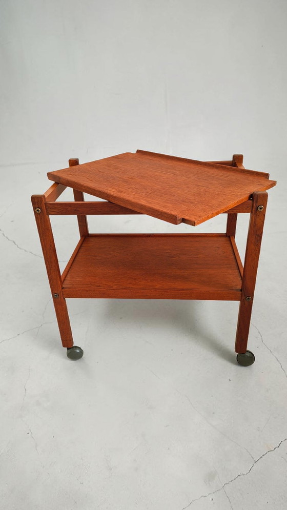 Image 1 of Erik Gustafsson Möbelfabrik Teakholz-Barwagen