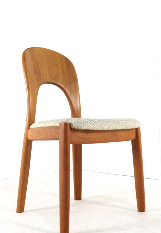 Image 1 of Set di 4 sedie Koefoed Morten in teak vintage 'Horve'