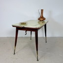 Mid-Century Verstellbarer Kurbeltisch / Esstisch & Couchtisch – 1950er