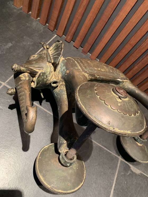 Image 1 of Rare - grand jouet de temple vintage d'Inde