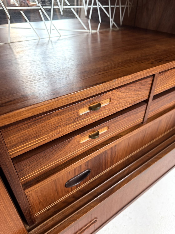 Image 1 of buffet haut/bar vintage danois en teck des années 60