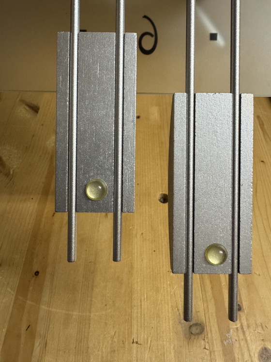 Image 1 of 🕰️ AMS Design Wall Clock | Glass & Aluminum | Junghans Quartz | German modern design |