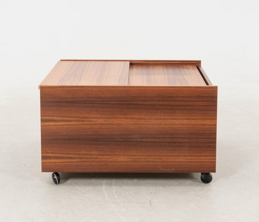 Coffee table with castors, 1970s