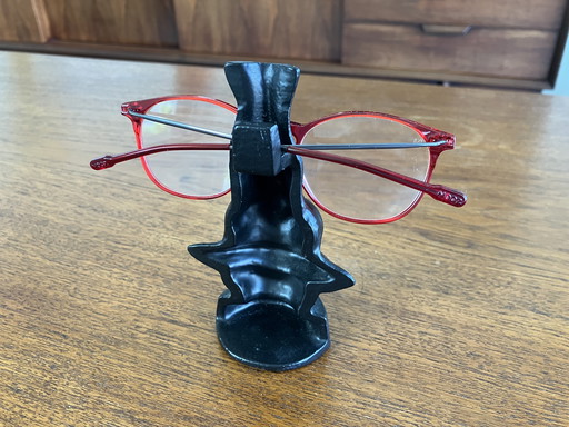 porte-lunettes en fonte noire 🇪🇸 Salvador Dali avec lèvres rouges