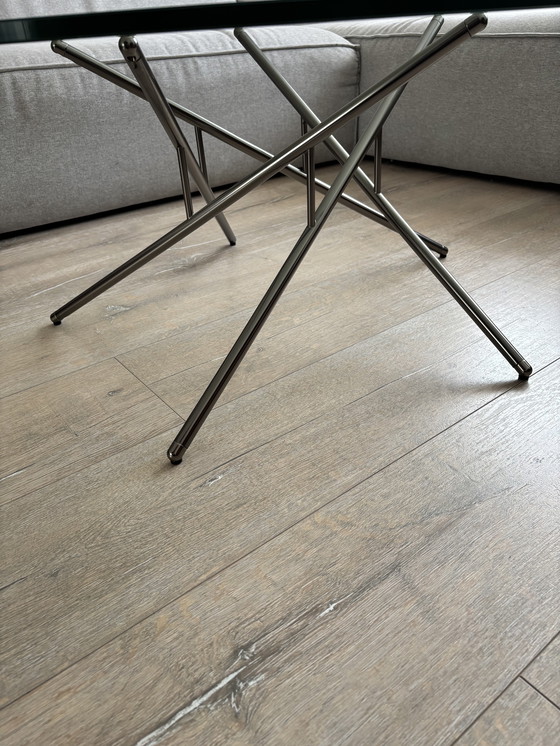 Image 1 of Tavolino in vetro Balance di design italiano degli anni Settanta