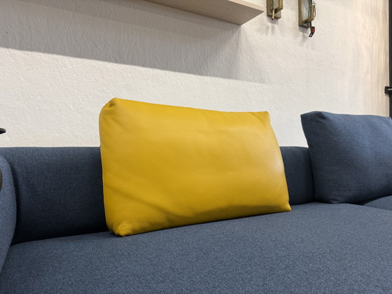 Image 1 of Pode Ziggy Ecksofa, blauer Wollstoff, 275 x 220