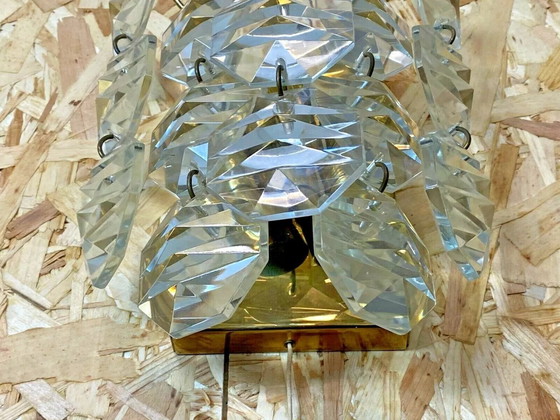 Image 1 of Lámpara de pared Kinkeldey de los años 60 y 70, lámpara de pared de cristal, diseño de la era espacial, años 60 y 70