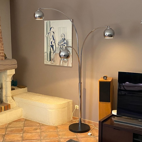 Lampada da terra Muguet di Goffredo Reggiani. 1970. – Lampade da terra, Metal, Plastic (photo 4 of 8)