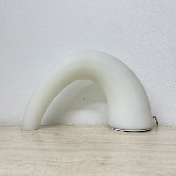 Image 1 of Fontana Arte Thor glass table lamp , 1980s Italy