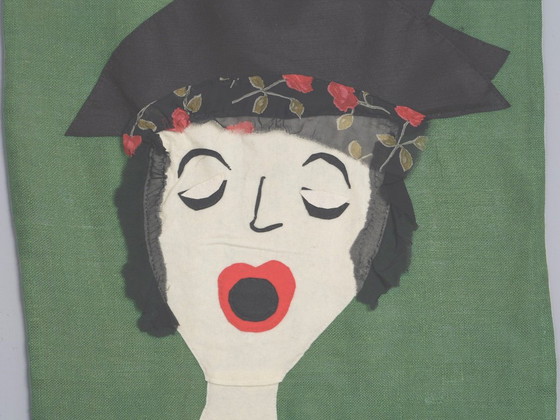 Colgante de pared textil „Musical Singer“ de Mathilde Renes, Países Bajos, 2018 – III – Decoración de pared (photo 3 of 10)