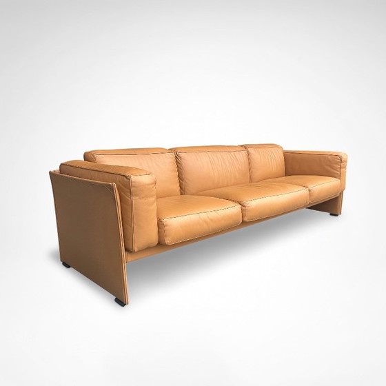 Duc Camel Leather 3-Seater Sofa by Mario Bellini for Cassina 1990s – 3-5 seaters (photo 3 of 10)
