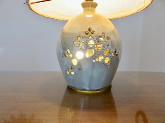 Pierced Ceramic Lamp with Double Lighting, Monogrammed and Dated, France – Table lamps (photo 2 of 22)