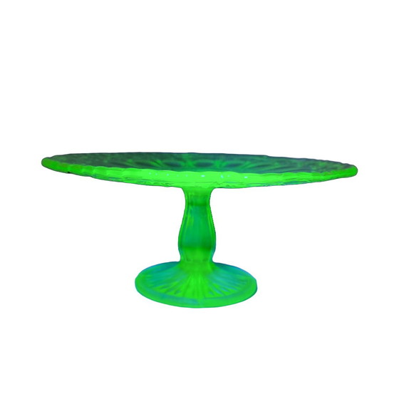 Image 1 of Alzata per torta vintage in uranio