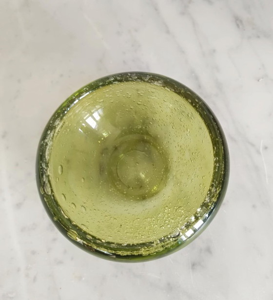 Image 1 of Biot style bubble glass ashtray