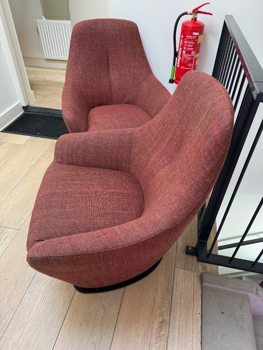 2x Leolux Cantate draai Fauteuil