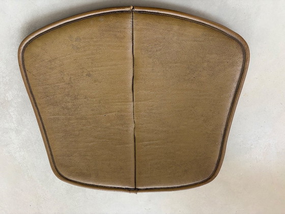 Image 1 of 5x vintage leather seatpad for Harry Bertoia Side Chair