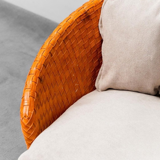 Image 1 of 2 ZITS GEWEVEN SOFA DOOR TITO ANGIOLI 90S VINTAGE MODERN ANTIEK